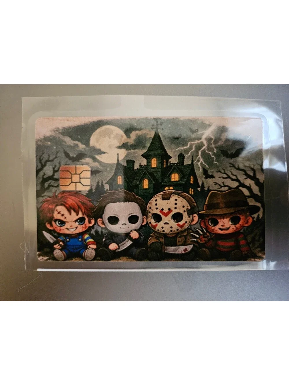 Movie serial Killers as kids Scary Bank/Credit/Debit Card Skin Sticker - NEW